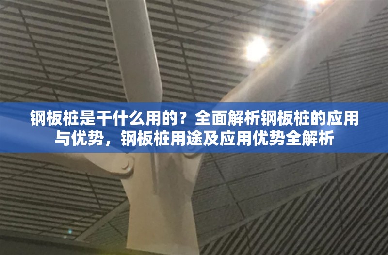 鋼板樁是干什么用的？全面解析鋼板樁的應用與優(yōu)勢，鋼板樁用途及應用優(yōu)勢全解析 行業(yè)新聞
