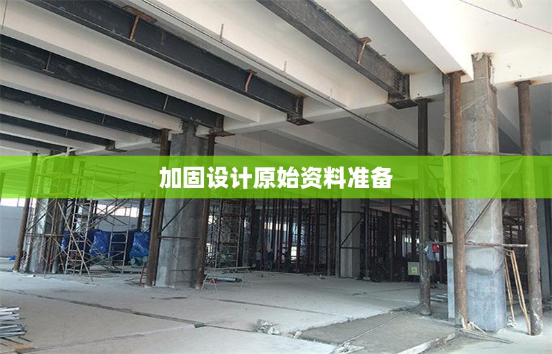 加固設計原始資料準備