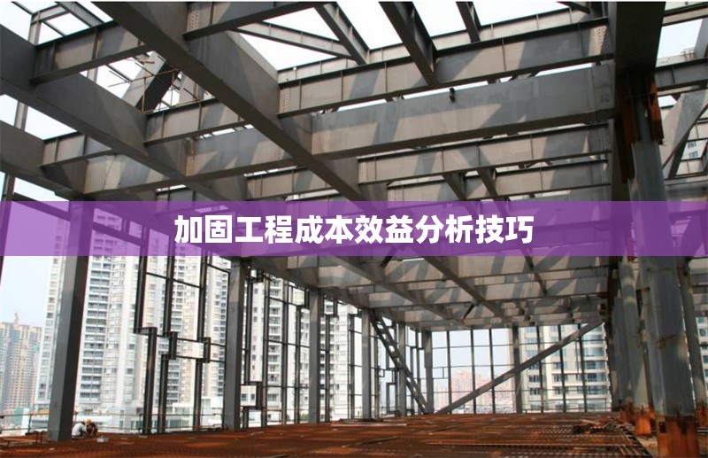 加固工程成本效益分析技巧 行業(yè)新聞 第1張