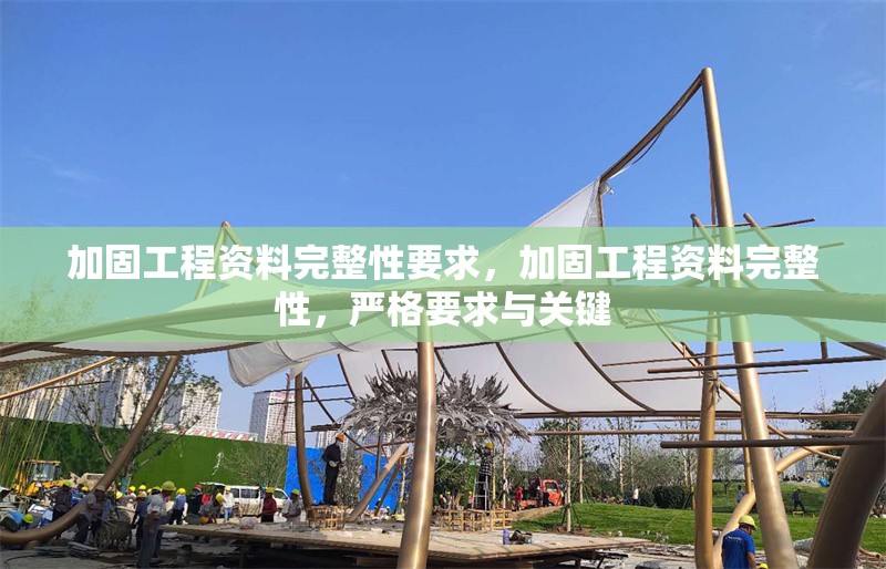 加固工程資料完整性要求，加固工程資料完整性，嚴格要求與關鍵 行業(yè)新聞 第1張