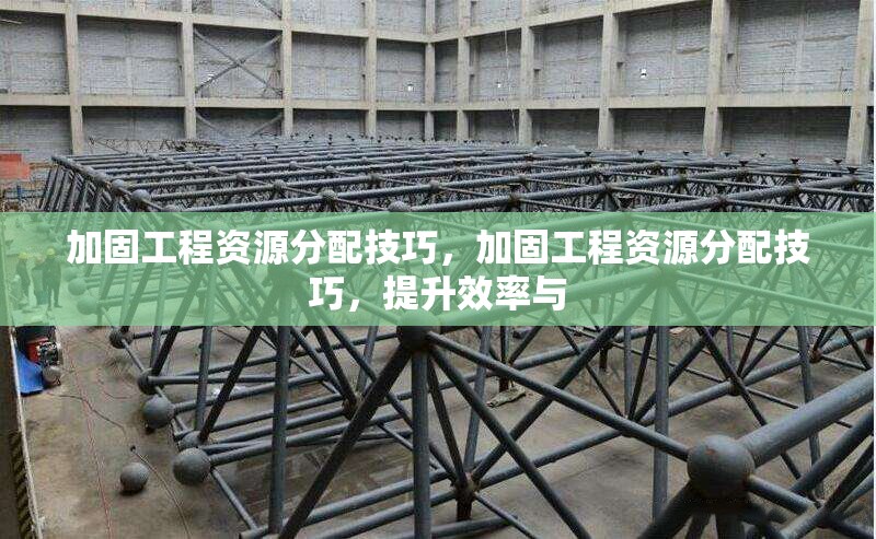 加固工程資源分配技巧，加固工程資源分配技巧，提升效率與