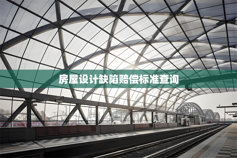 房屋設(shè)計(jì)缺陷賠償標(biāo)準(zhǔn)查詢(xún) 行業(yè)新聞 第1張