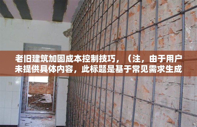 老舊建筑加固成本控制技巧，（注，由于用戶未提供具體內(nèi)容，此標(biāo)題是基于常見需求生成的通用示例。若需更精準(zhǔn)的標(biāo)題，請(qǐng)補(bǔ)充相關(guān)內(nèi)容細(xì)節(jié)。） 行業(yè)新聞 第1張