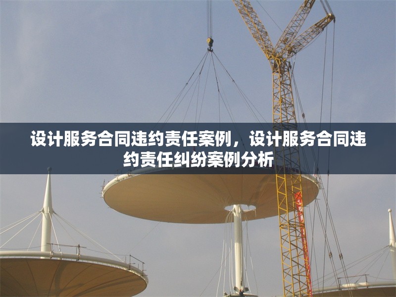 設(shè)計(jì)服務(wù)合同違約責(zé)任案例，設(shè)計(jì)服務(wù)合同違約責(zé)任糾紛案例分析