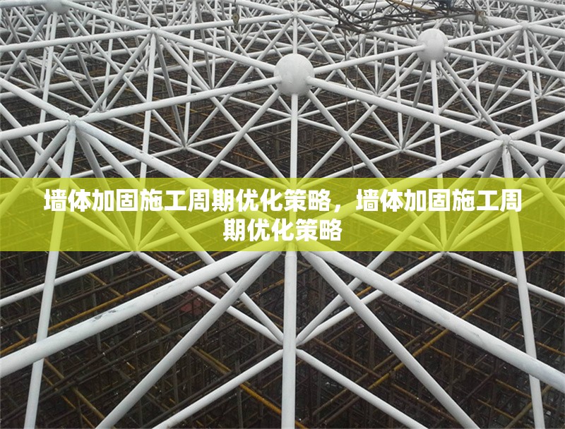 墻體加固施工周期優(yōu)化策略，墻體加固施工周期優(yōu)化策略