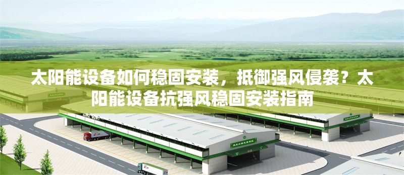 太陽能設備如何穩(wěn)固安裝，抵御強風侵襲？太陽能設備抗強風穩(wěn)固安裝指南