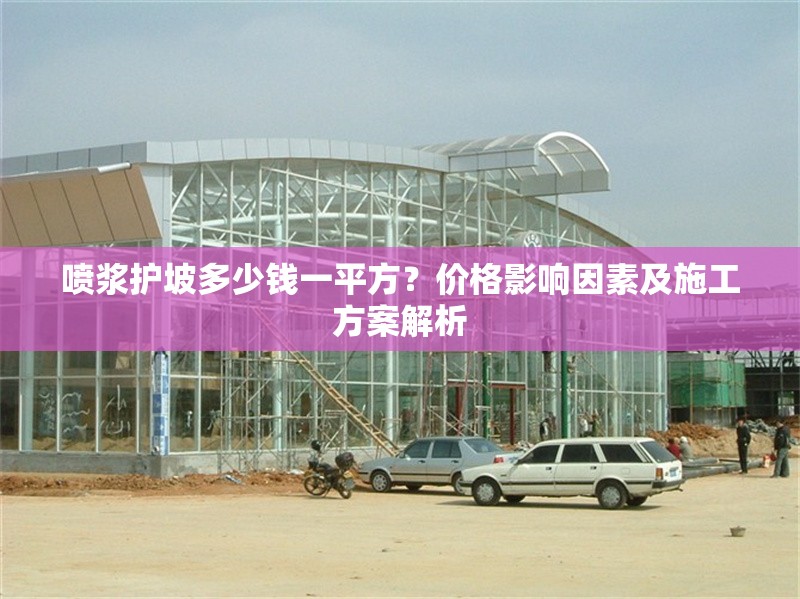 噴漿護坡多少錢一平方？價格影響因素及施工方案解析