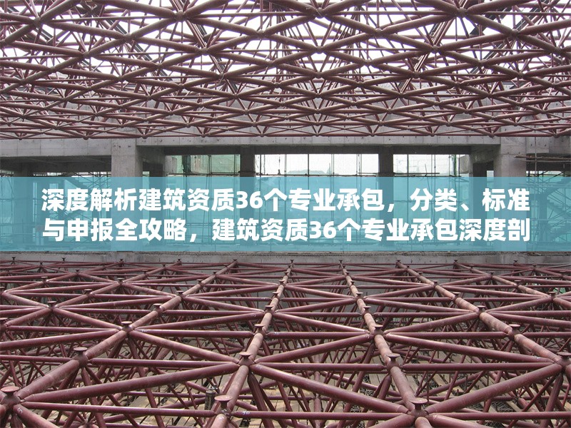 深度解析建筑資質(zhì)36個專業(yè)承包，分類、標(biāo)準(zhǔn)與申報全攻略，建筑資質(zhì)36個專業(yè)承包深度剖析，分類、標(biāo)準(zhǔn)及