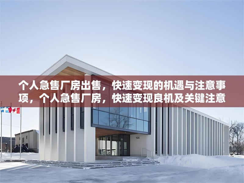 個人急售廠房出售，快速變現(xiàn)的機(jī)遇與注意事項，個人急售廠房，快速變現(xiàn)良機(jī)及關(guān)鍵注意事項詳解