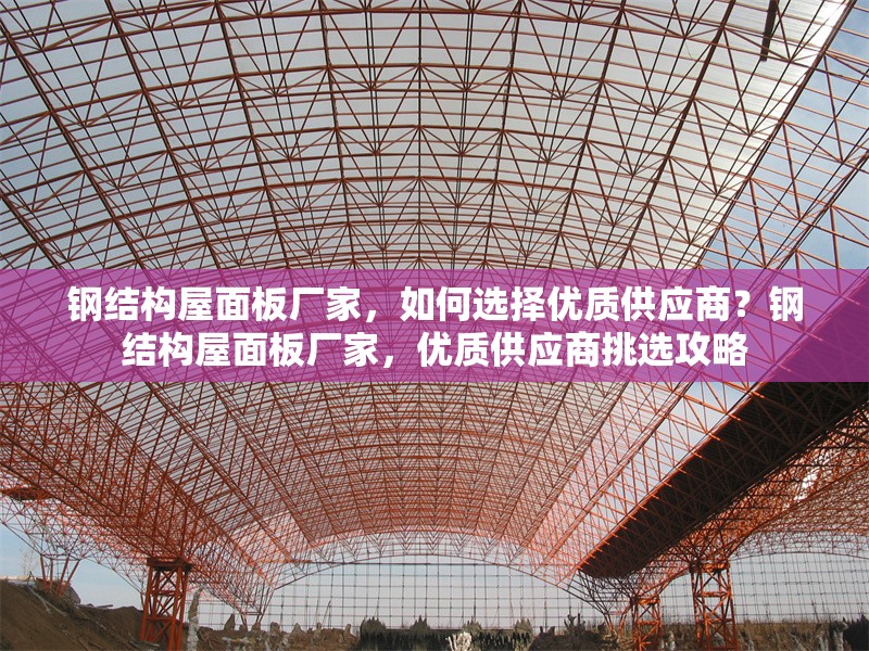 鋼結(jié)構(gòu)屋面板廠家，如何選擇優(yōu)質(zhì)供應(yīng)商？鋼結(jié)構(gòu)屋面板廠家，優(yōu)質(zhì)供應(yīng)商挑選攻略 行業(yè)新聞