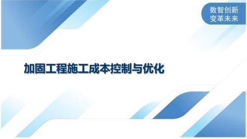 加固工程成本控制策略，加固工程成本控制策略，方法、要點