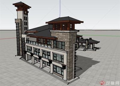 二層商業(yè)建筑效果圖片，層商業(yè)建筑效果圖展示 行業(yè)新聞 第5張